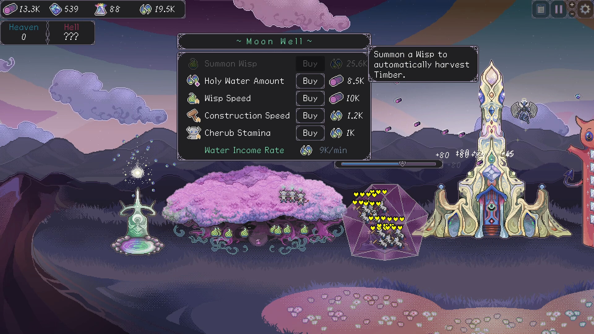 Gameplay de Angel Clicker