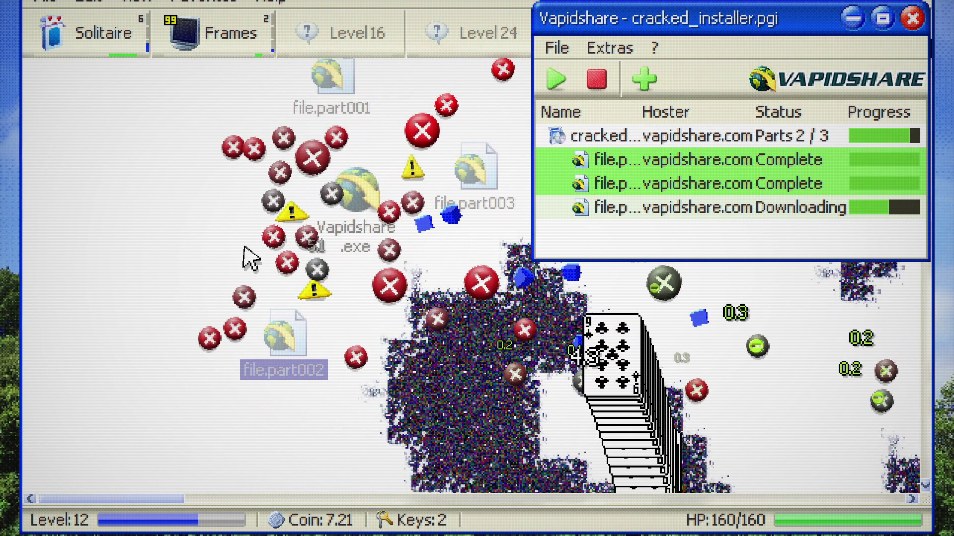 Gameplay of Antivirus Survivors 2003 Professional