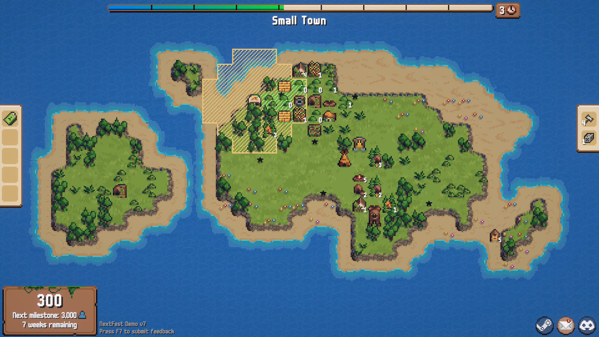 Gameplay de Combolands: Constructor de ciudades roguelike