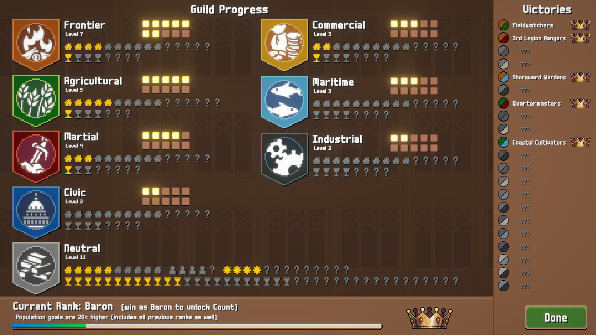 Gameplay de Combolands: Constructor de ciudades roguelike