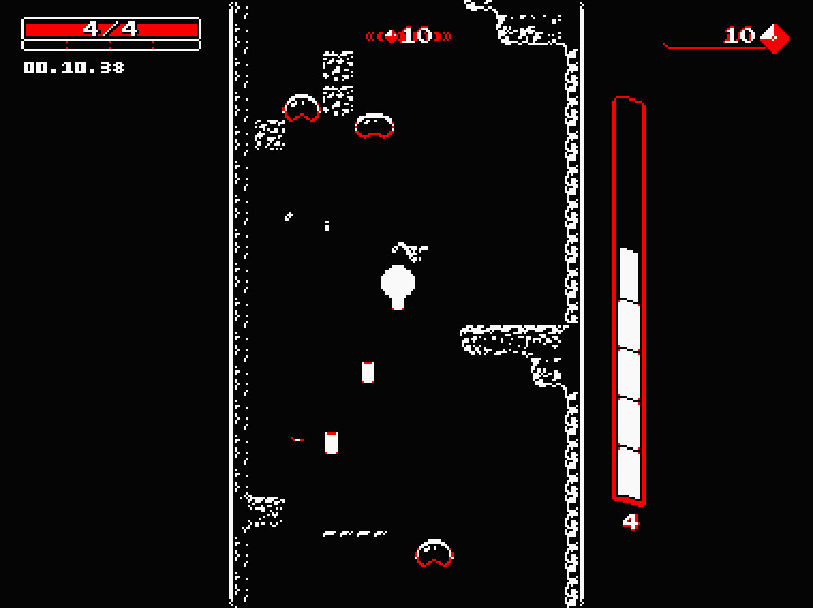Gameplay of Downwell