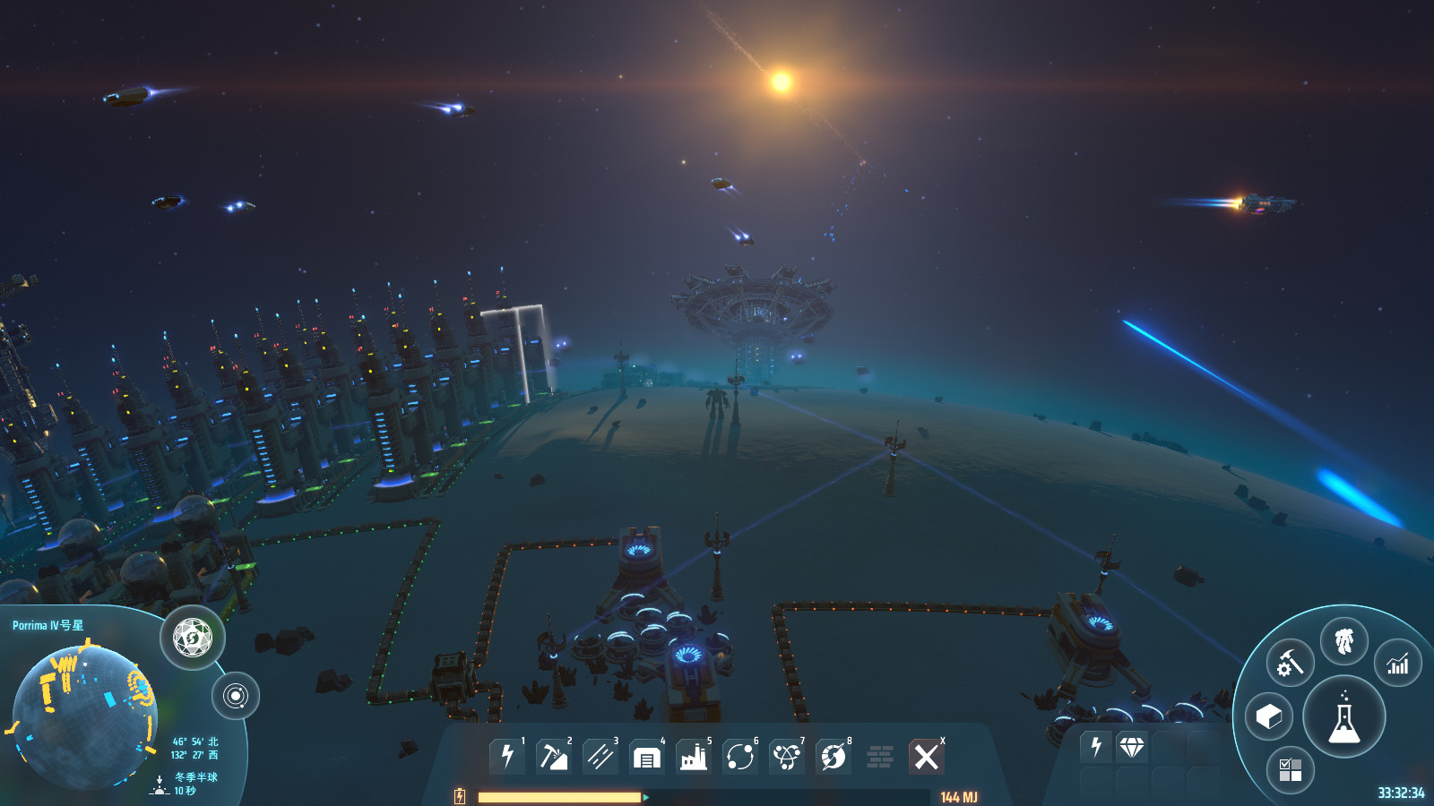 Gameplay de Dyson Sphere Program