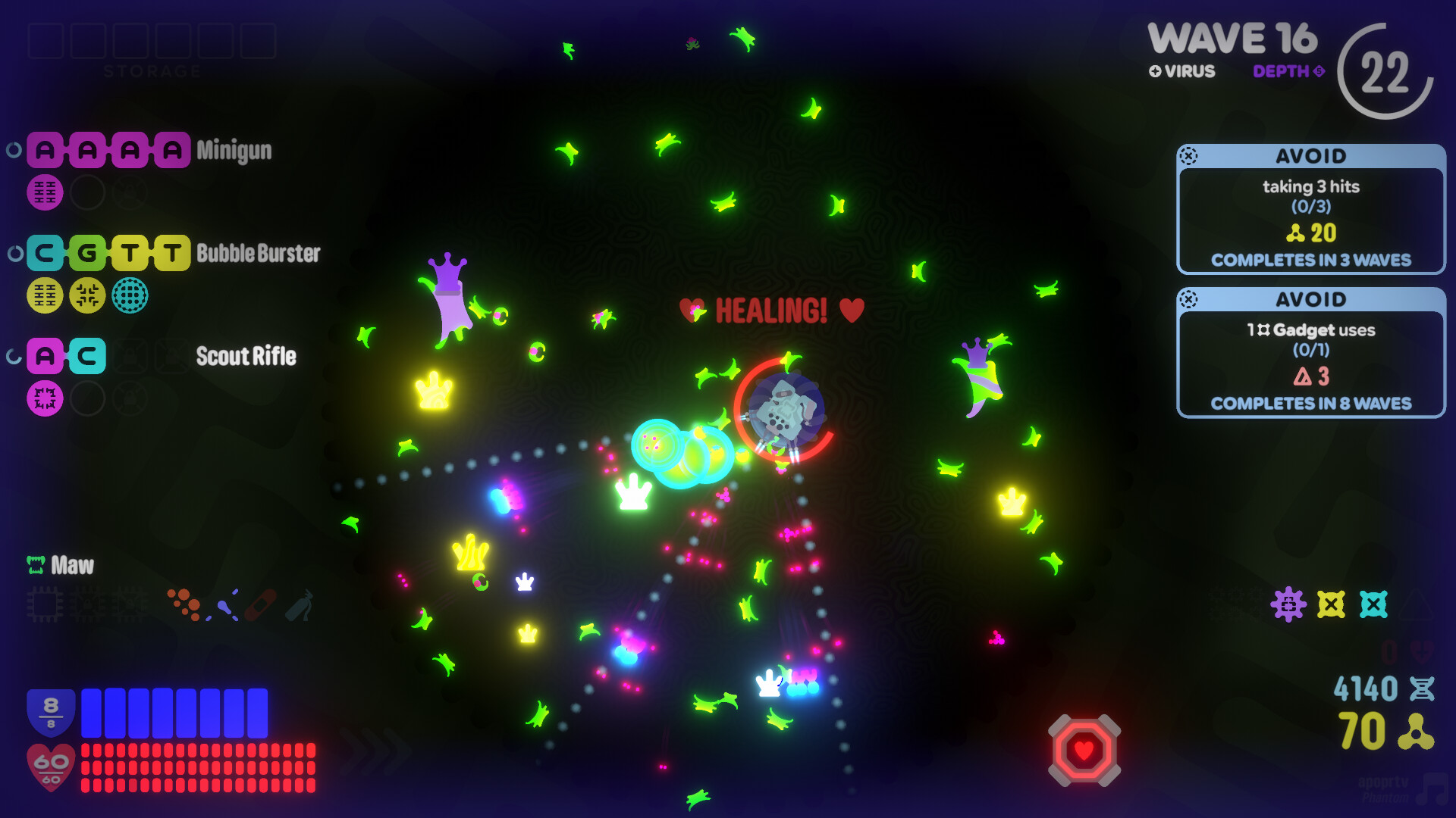 Gameplay de Genome Guardian 2