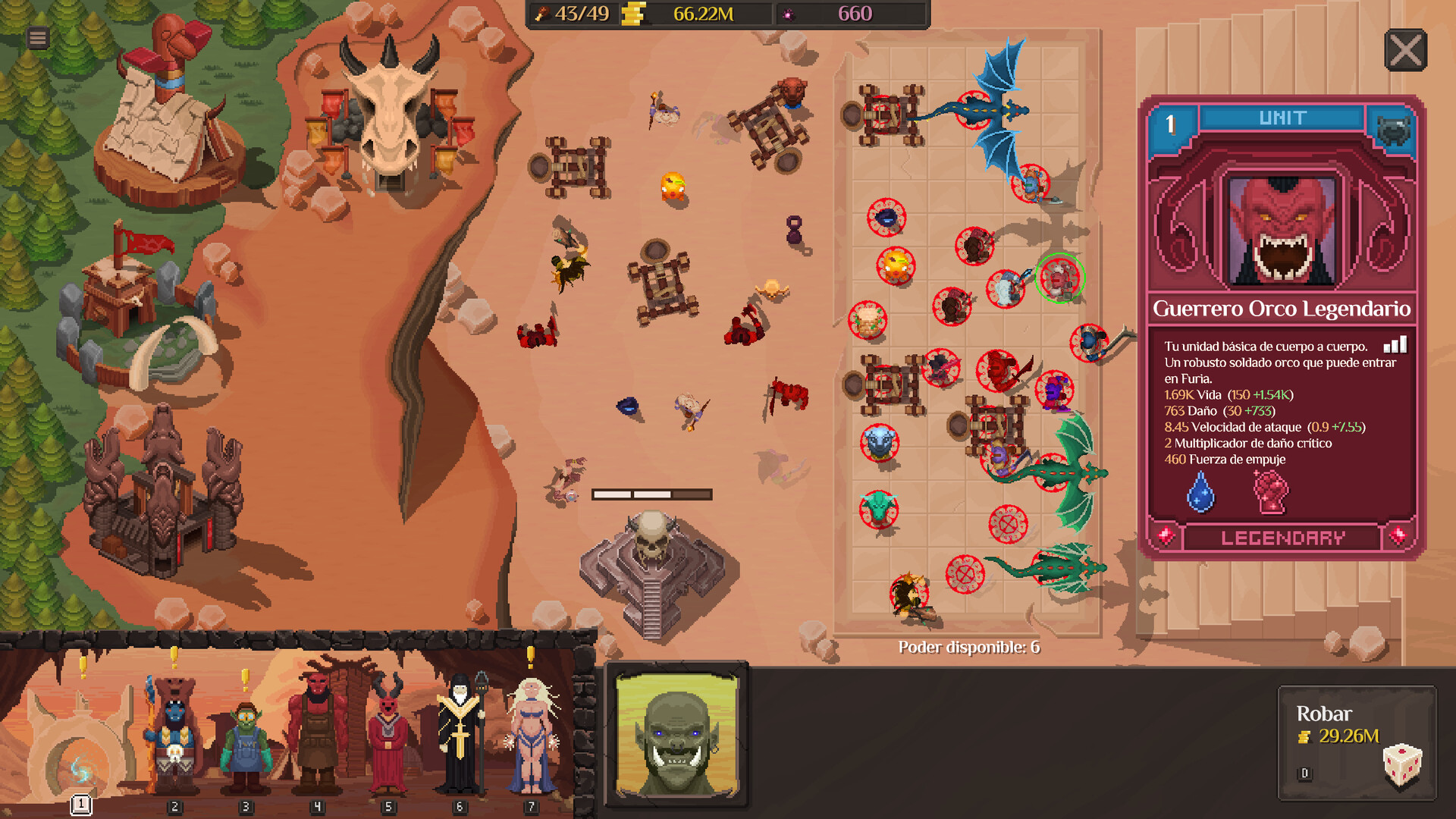 Gameplay de Orc Incremental