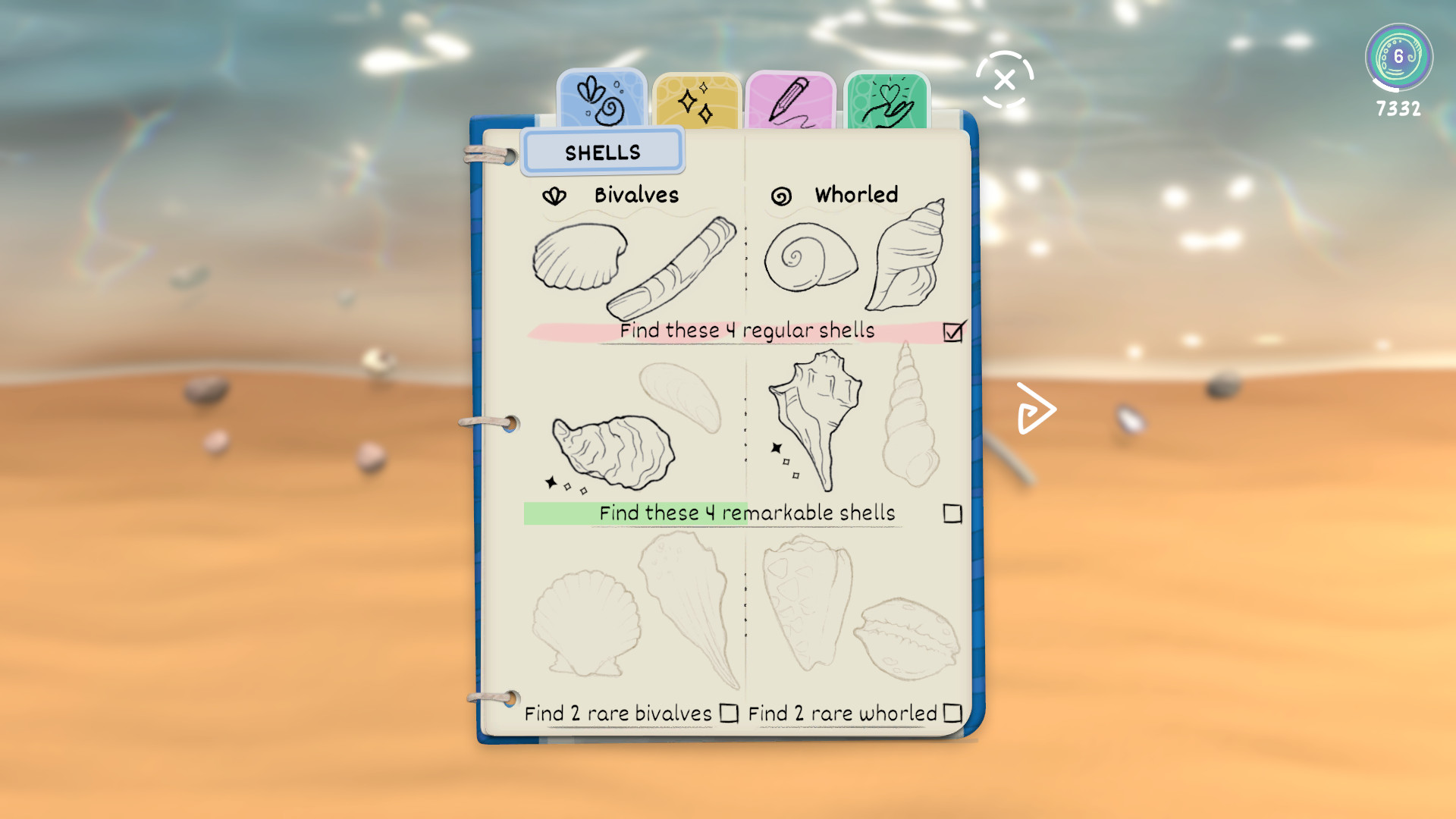 Gameplay de Seashell