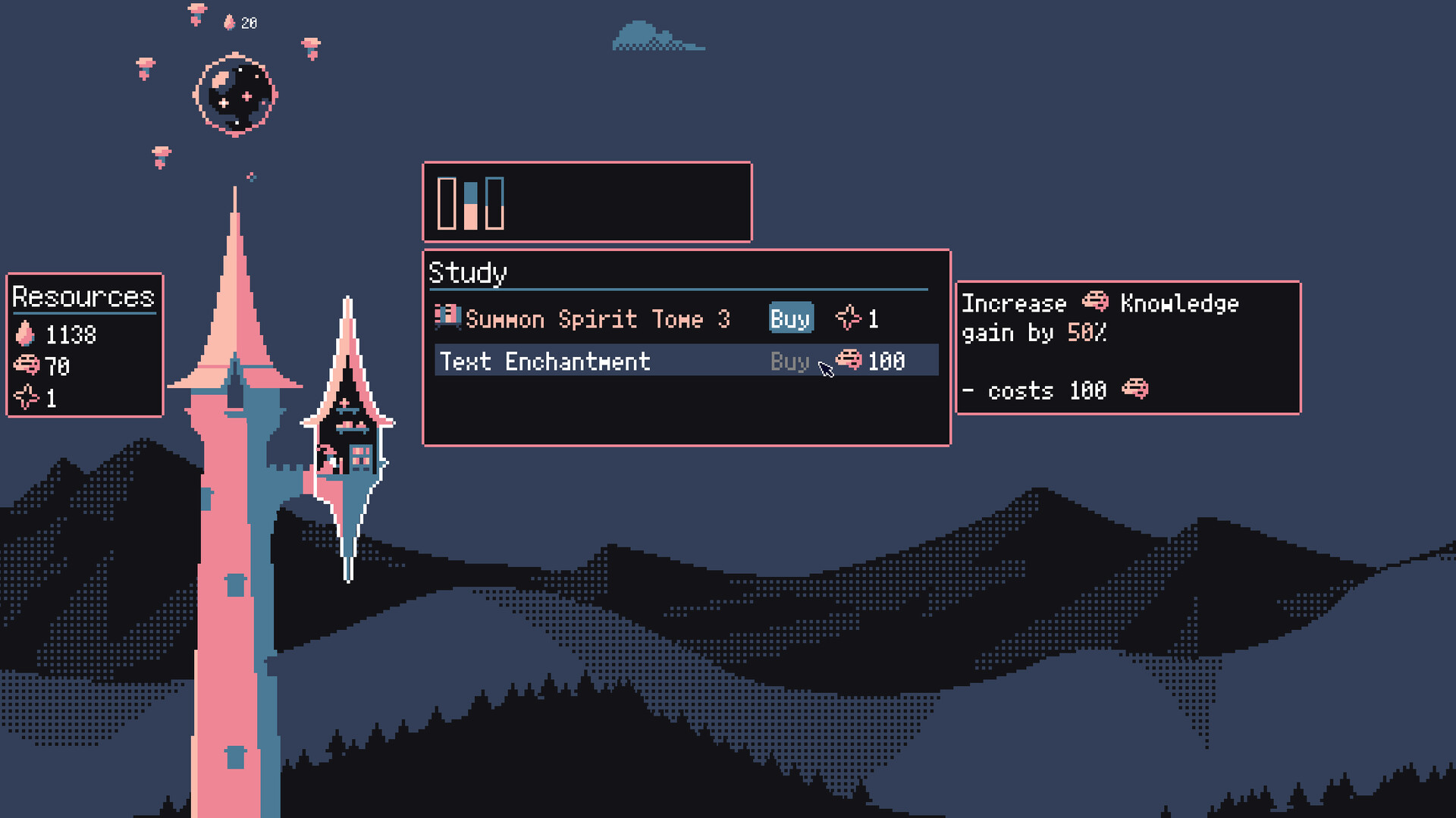 Gameplay de Tower Wizard