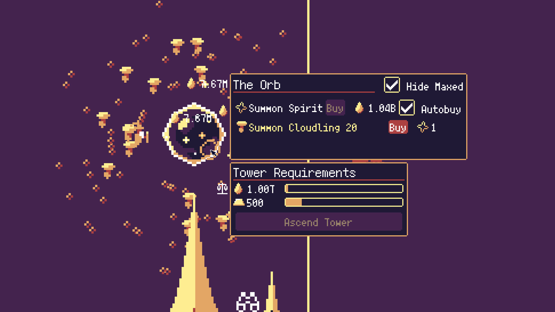 Gameplay de Tower Wizard