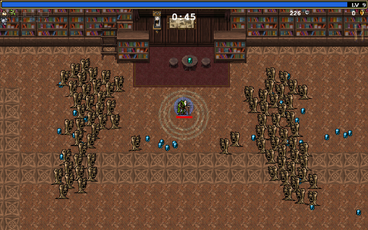 Gameplay de Vampire Survivors